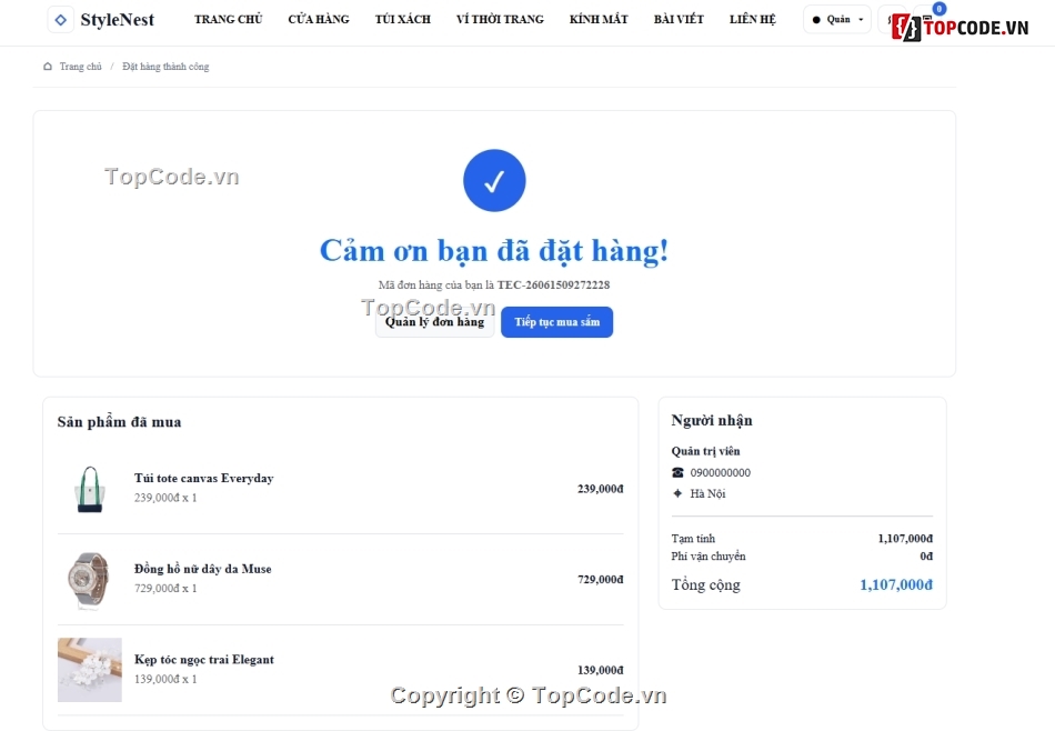 web php,website thời trang,bán website